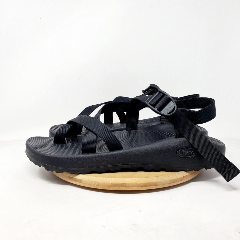 Chaco Sandals Classic Mens 11 Hiking‎ Toe Loop Water Black Straps Shoes